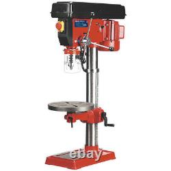 16-Speed Bench Pillar Drill 650W Motor 1070mm Height Safety Release Switch