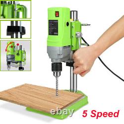 5 Speed Pillar Bench Drill Press Stand Heavy Duty Drilling Machine Stand 710W