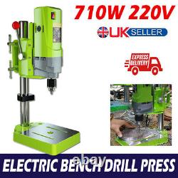 5 Speed Rotary Pillar Drill Bench Drilling Press Machine Workbench Stand 710W UK