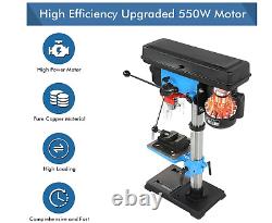 Bench Drill Press New Heavy Duty 550W Rotary 16Mm Pillar 9 Speed Press Drilling