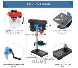 Bench Drill Press New Heavy Duty 550W Rotary 16Mm Pillar 9 Speed Press Drilling