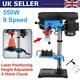 Electric Bench Top 9 Speed Drill Pillar Press & Table Stand 16mm Chuck 550 W Uk