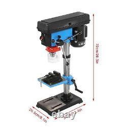 Electric Bench Top 9 Speed Pillar Drill Press & Table Stand 16mm Chuck 550 W UK