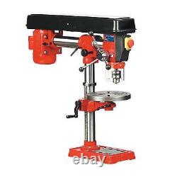 Radial Pillar Drill Bench Heavy Duty 550W 16mm Chuck 5 Speed Drilling