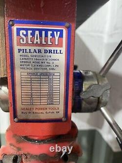 Sealey 12 speed pillar drill 960mm with cabinet cupboard on wheels