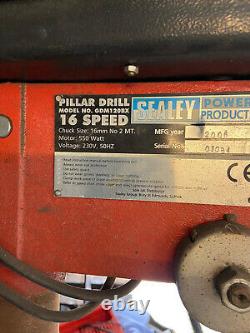 Sealey Bench Pillar Drill 550W, 16-Speed, GDM120B Good Condition