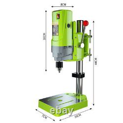 Perceuse à colonne 710W sur banc avec étau à 5 vitesses, machine à percer montée sur le dessus avec prise UK