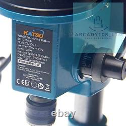 Support de presse à colonne KATSU Mini Bench Drill Pillar 100W avec vitesse entièrement réglable + 6mm